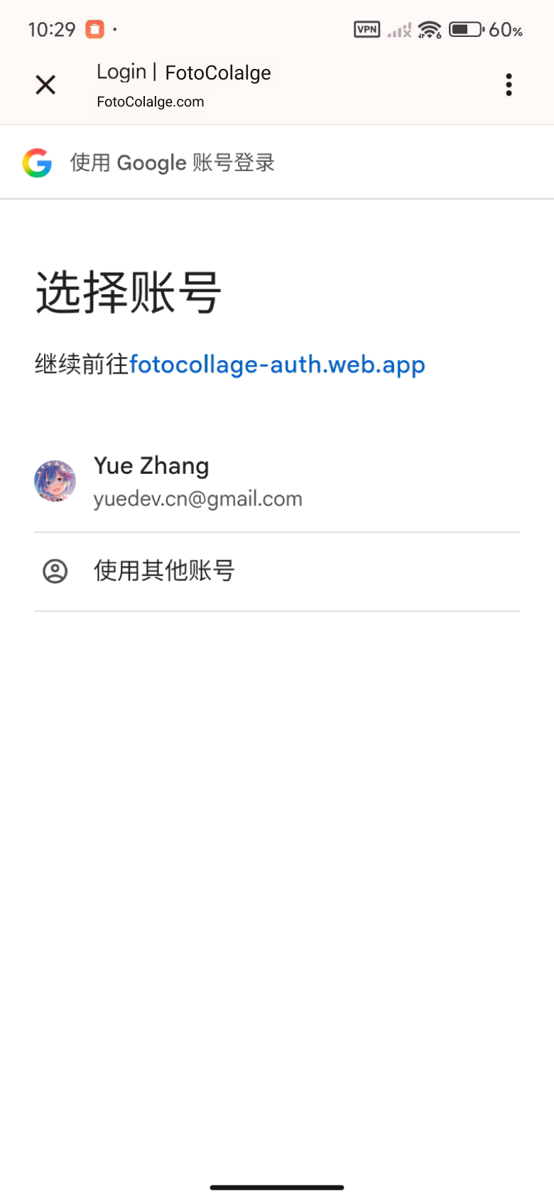 Google 登录